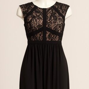 Night Way Collections Black Lace Maxi Dress